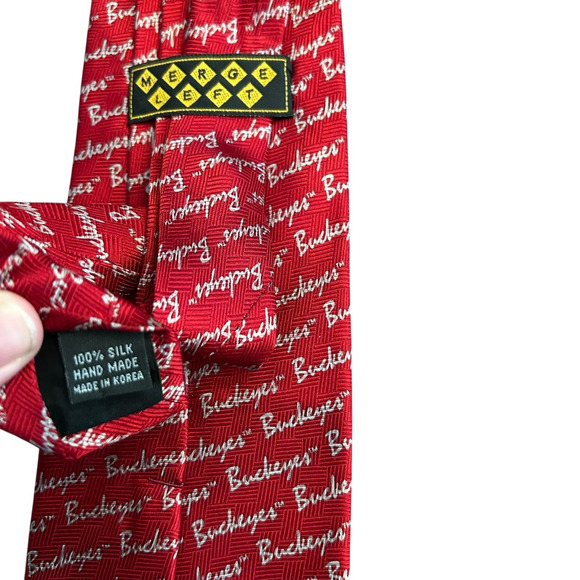 Ohio State Buckeyes Tie Bundle 2 pc Set Lot Classic Red Silk Maroon Necktie (15 - Picture 6 of 9